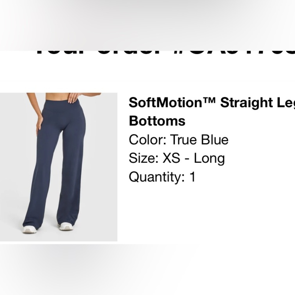 Oner active soft motion Straight Leg Blue Bottoms xs long